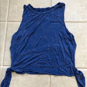 hollister side tie tank top